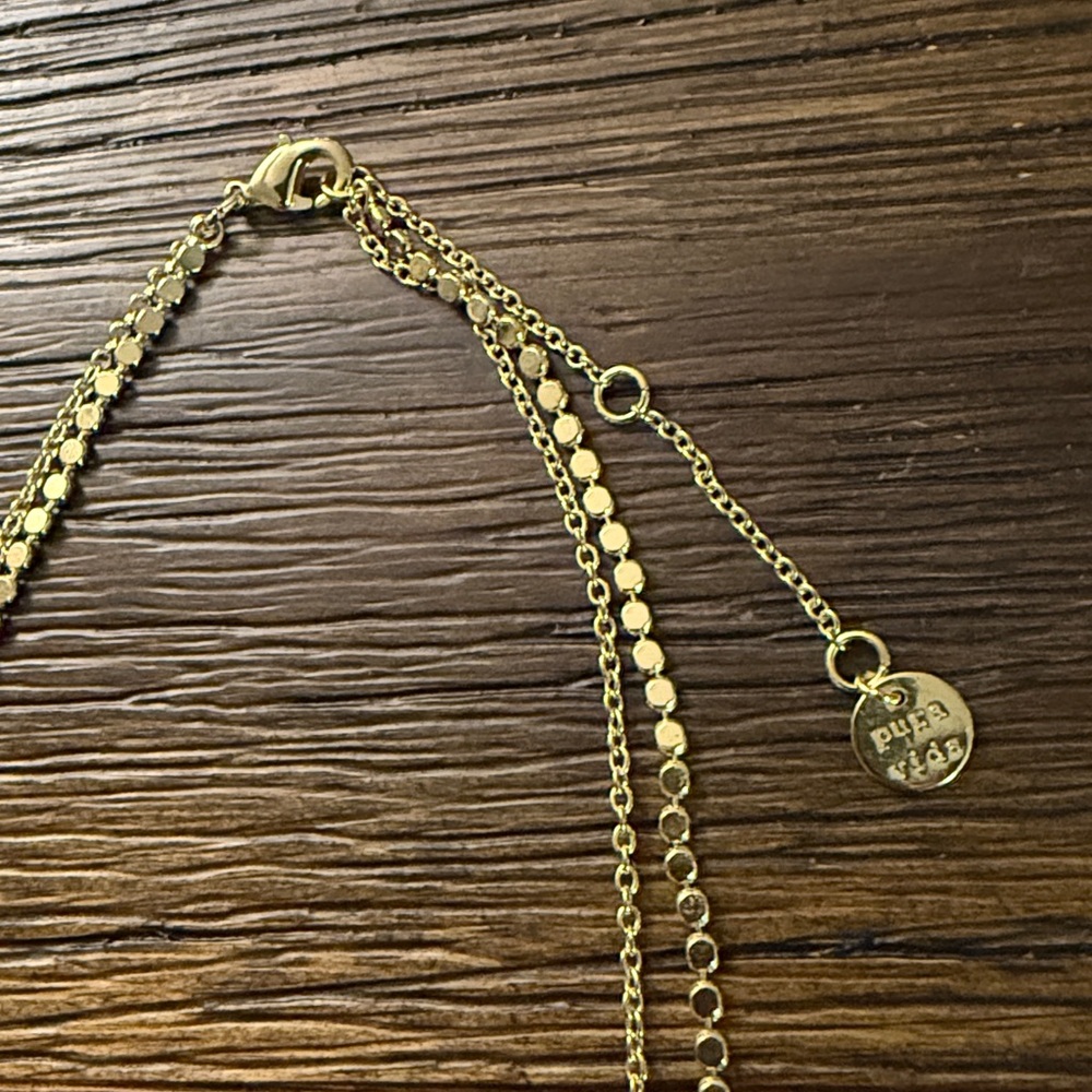 Pura Vida Gold Tone Double Chain 16” Necklace w/ 2” Extender - Picture 3 of 8